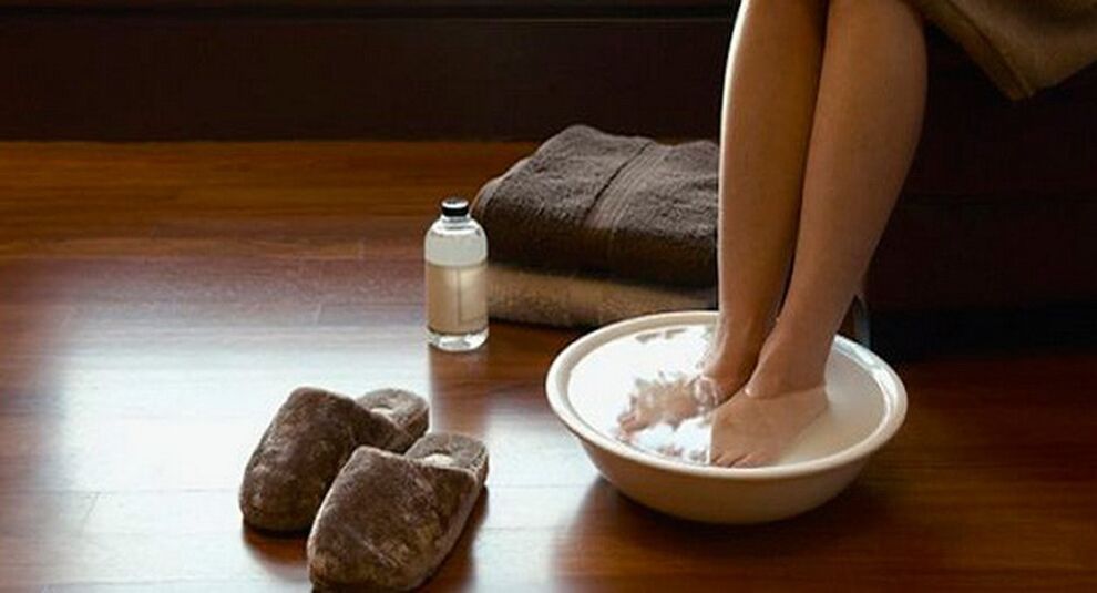 disinfection of the obvious and foot bath for fungi